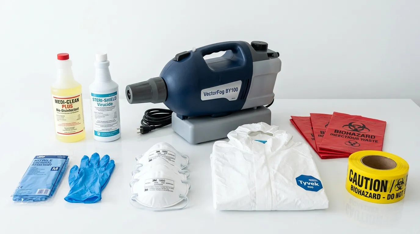 Professional biohazard remediation crew working in Glenn Dale