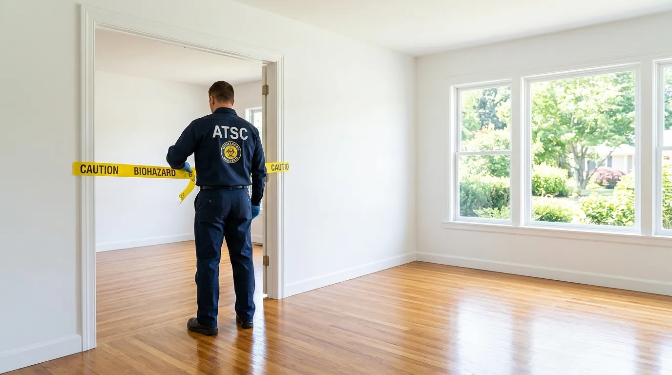 Certified biohazard cleanup crew performing Decomposition Cleanup in Glenn Dale